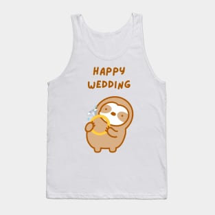 Happy Wedding Sloth Tank Top